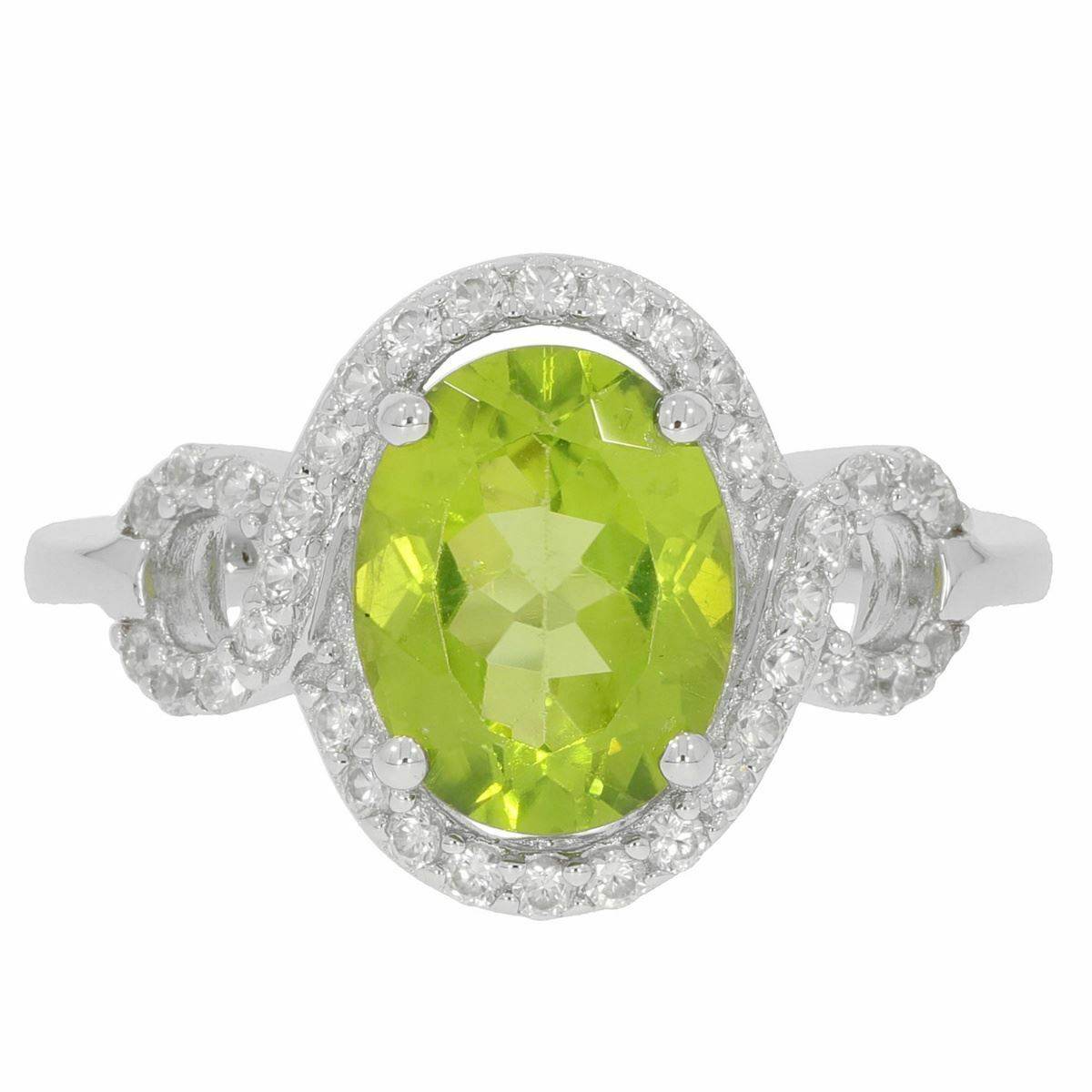 Sterling Silver Semi Mount Ring Setting OV 10X8mm White Topaz N0280PJC2635R - Syzjewelry