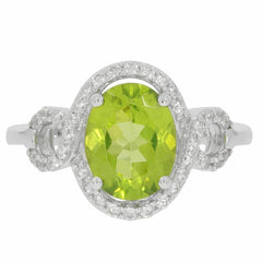 Sterling Silver Semi Mount Ring Setting OV 10X8mm White Topaz N0280PJC2635R - Syzjewelry