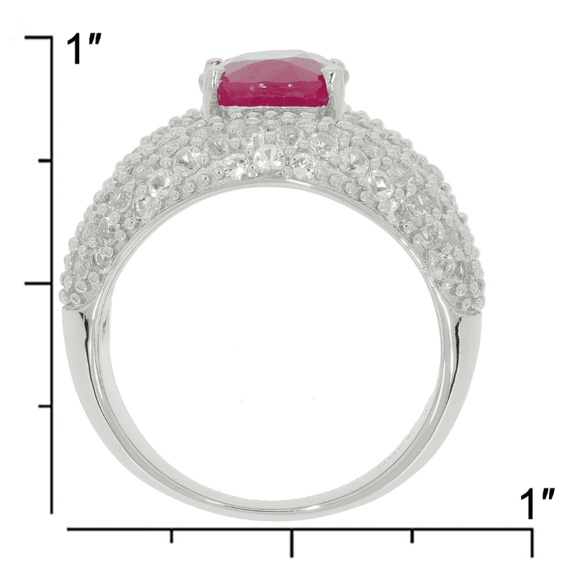 Sterling Silver Semi Mount Ring Setting Oval OV 10x8mm Topaz Dome Ring 3360 - Syzjewelry