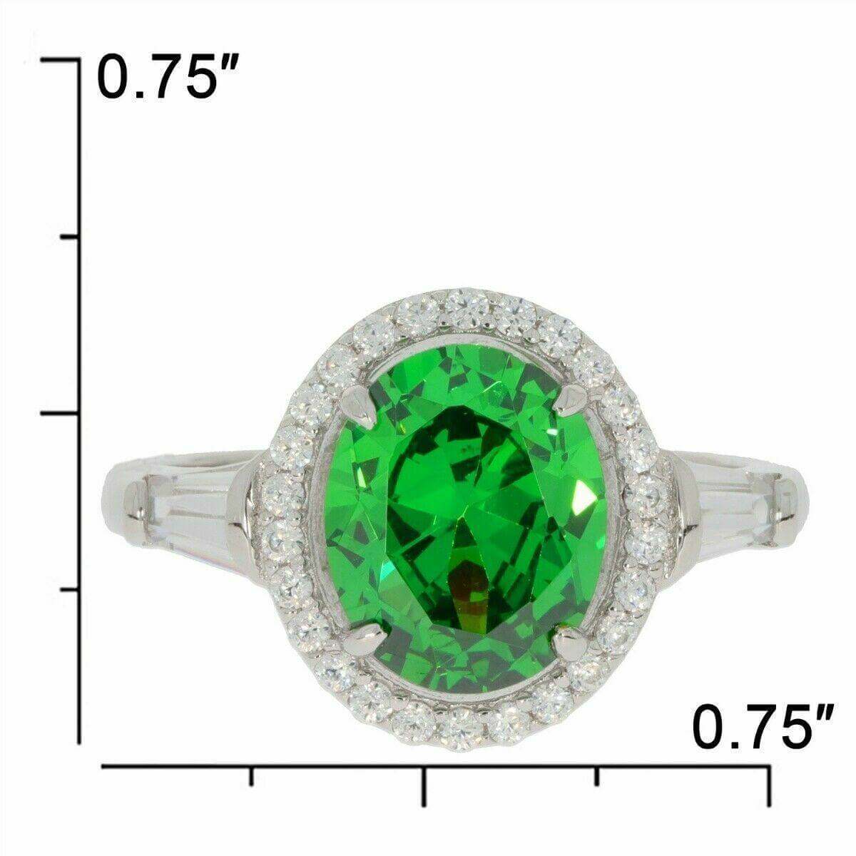 Sterling Silver Semi Mount Ring Setting Oval OV 10x8mm White Topaz Halo - Syzjewelry