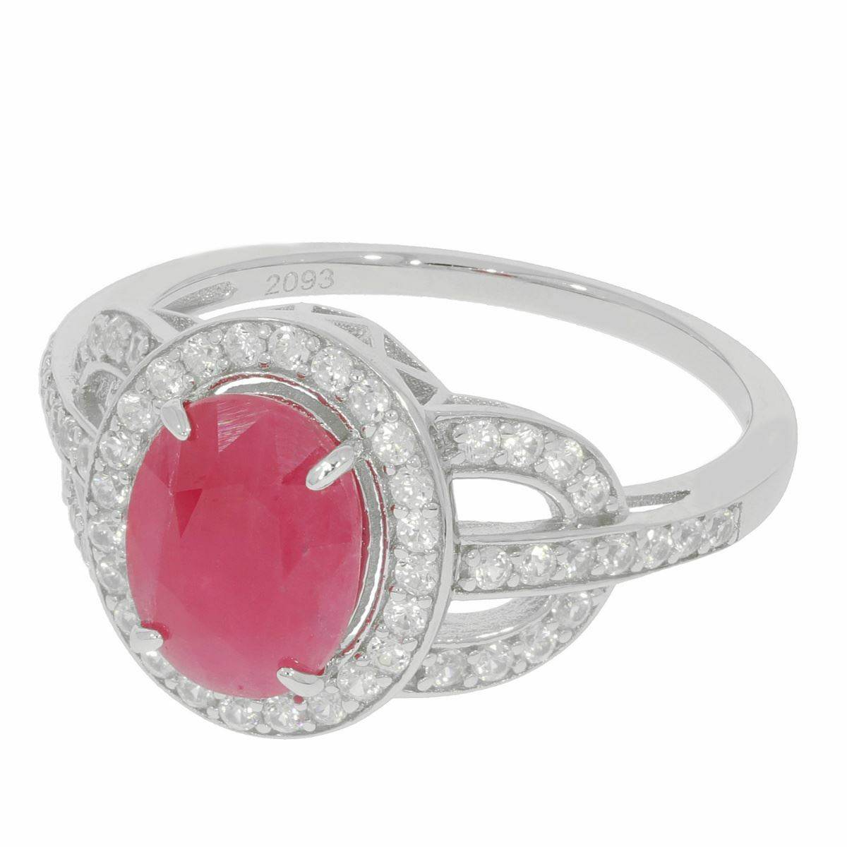 Sterling Silver Semi Mount Ring Setting OV 9X7mm White Topaz White Top Solid - Syzjewelry