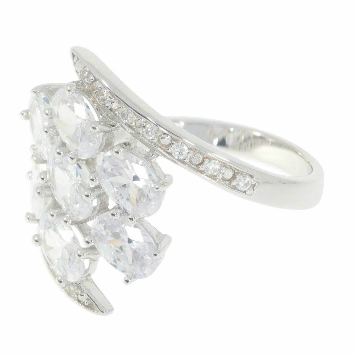 Sterling Silver Semi Mount Ring Setting OV 6X4mm Cluster Ring Bypass - Syzjewelry