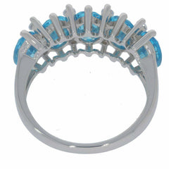 Sterling Silver Semi Mount Ring Setting Oval OV 7X5mm White Topaz PJC0542RY7 - Syzjewelry