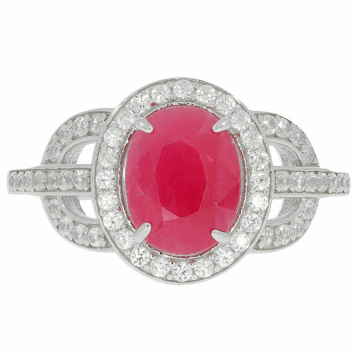 Sterling Silver Semi Mount Ring Setting OV 9X7mm White Topaz White Top Solid - Syzjewelry