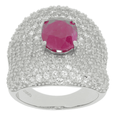 Sterling Silver Semi Mount Ring Setting Oval OV 10x8mm Topaz Dome Ring 3360 - Syzjewelry