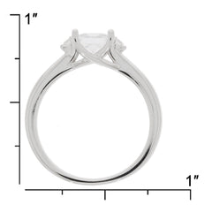 Sterling Silver Semi Mount Ring Setting Princess SQ 5.5X5.5mm - Syzjewelry