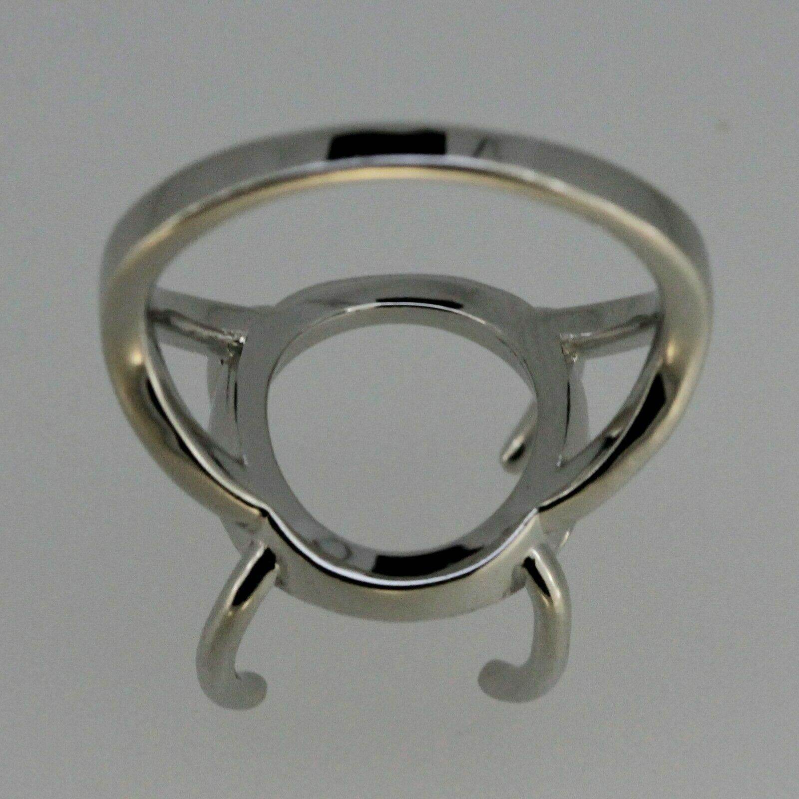 Sterling Silver Semi Mount Ring Setting Round RD 13x13mm Cabochon Long Prong - Syzjewelry
