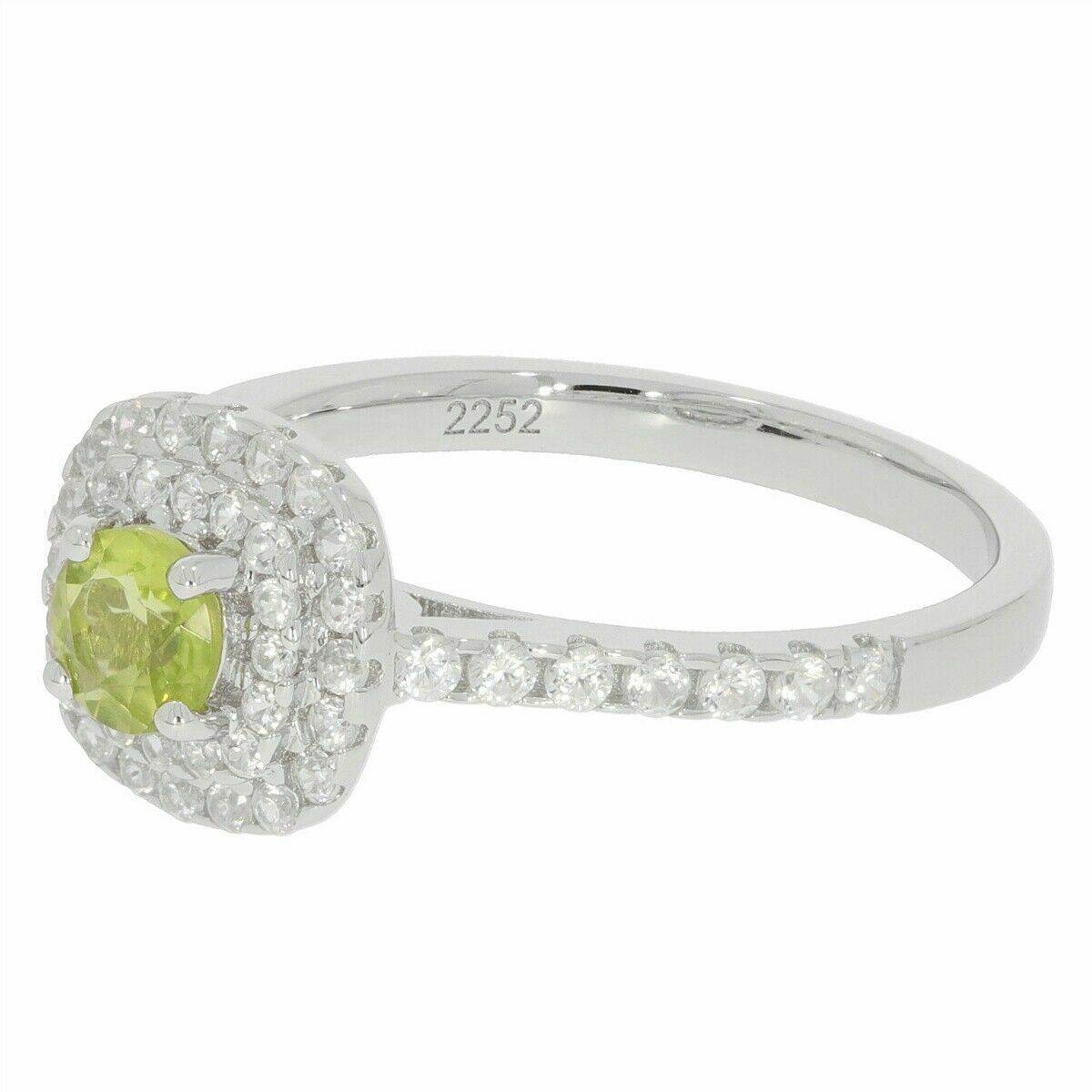 Sterling Silver Semi Mount Ring Setting Round RD 4.5x4.5mm White Topaz - Syzjewelry