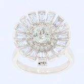 Sterling Silver Semi Mount Ring Setting Round RD 6x6mm Solid R24459 - Syzjewelry