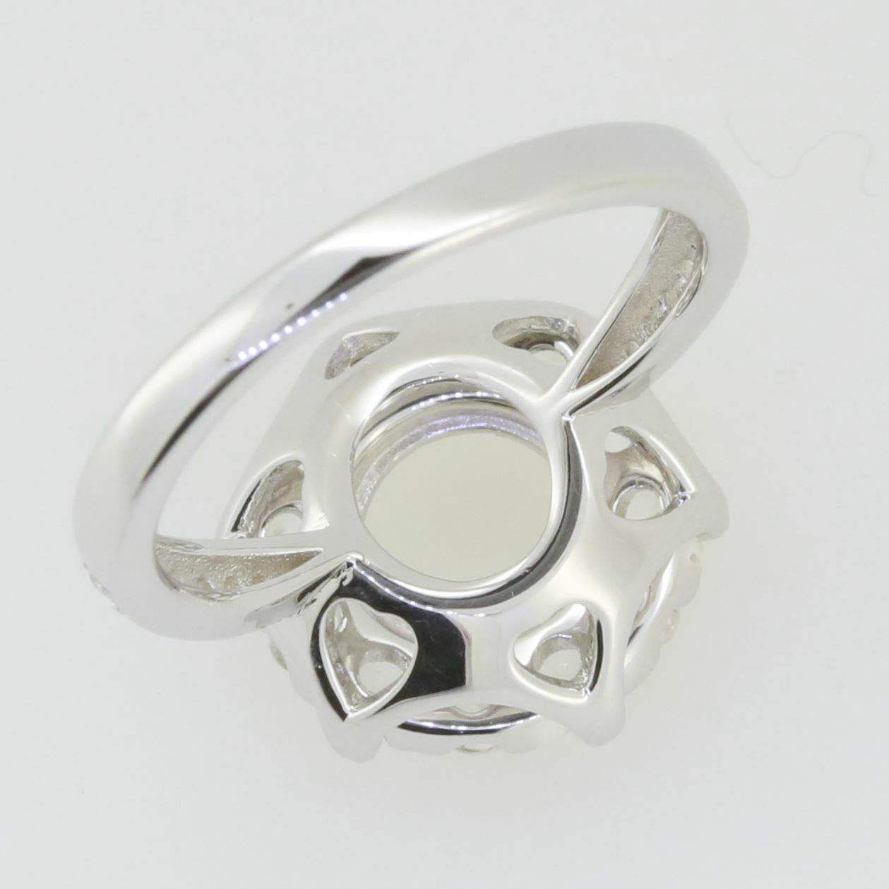 Sterling Silver Semi Mount Ring Setting Round RD 8x8mm White Topaz - Syzjewelry