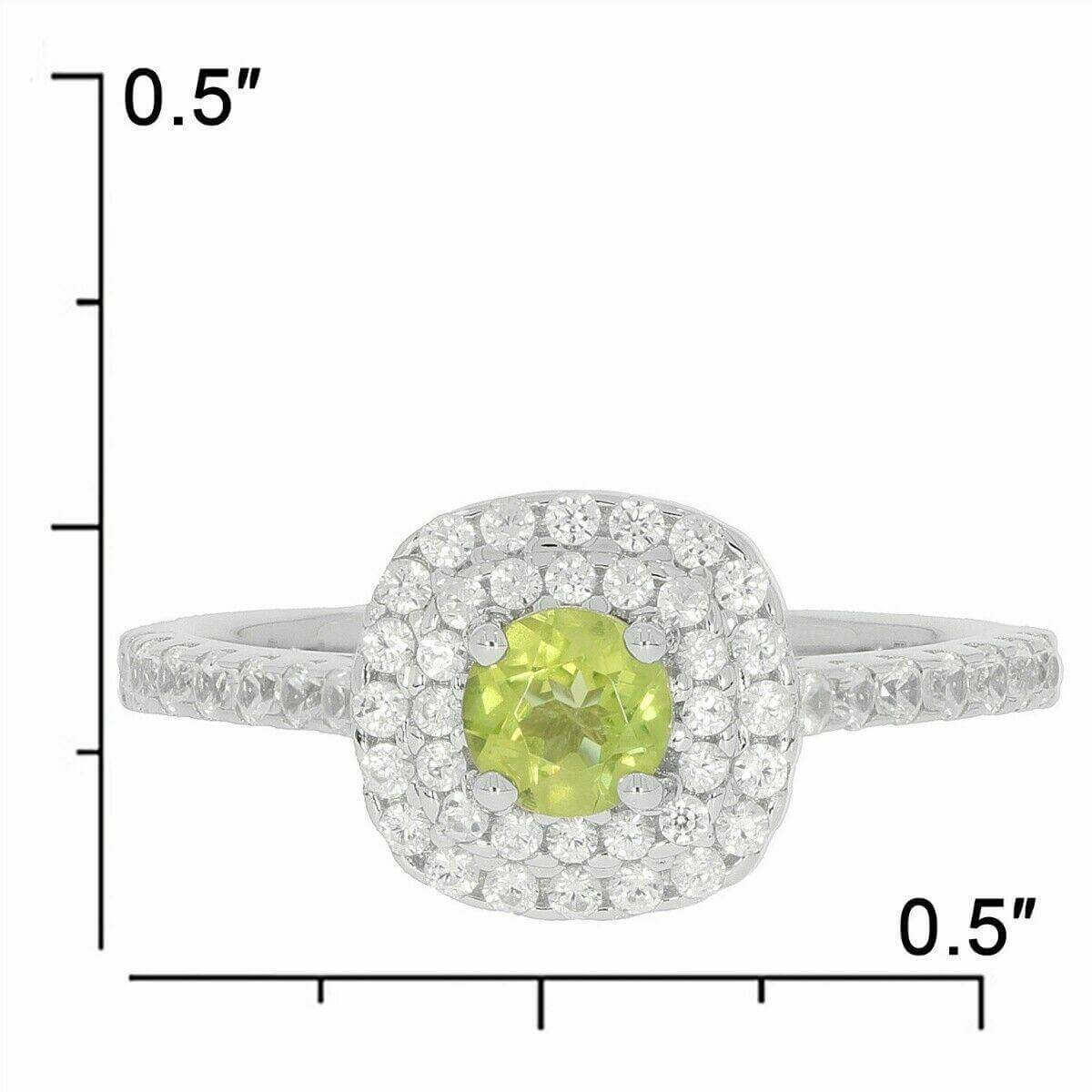 Sterling Silver Semi Mount Ring Setting Round RD 4.5x4.5mm White Topaz - Syzjewelry