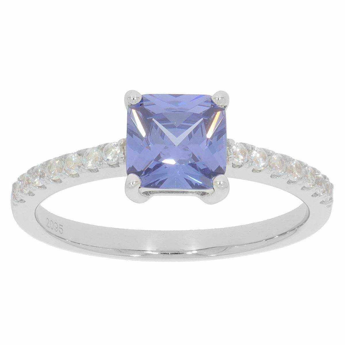 Sterling Silver Semi Mount Ring Setting SQ 6.5X6.5mm Solitaire - Syzjewelry