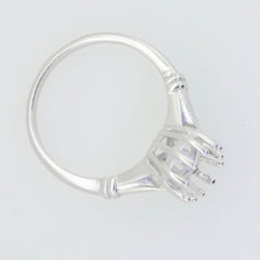 Sterling Silver Semi Mount Ring Setting Pear PE 12x8 mm Vintage Style - Syzjewelry