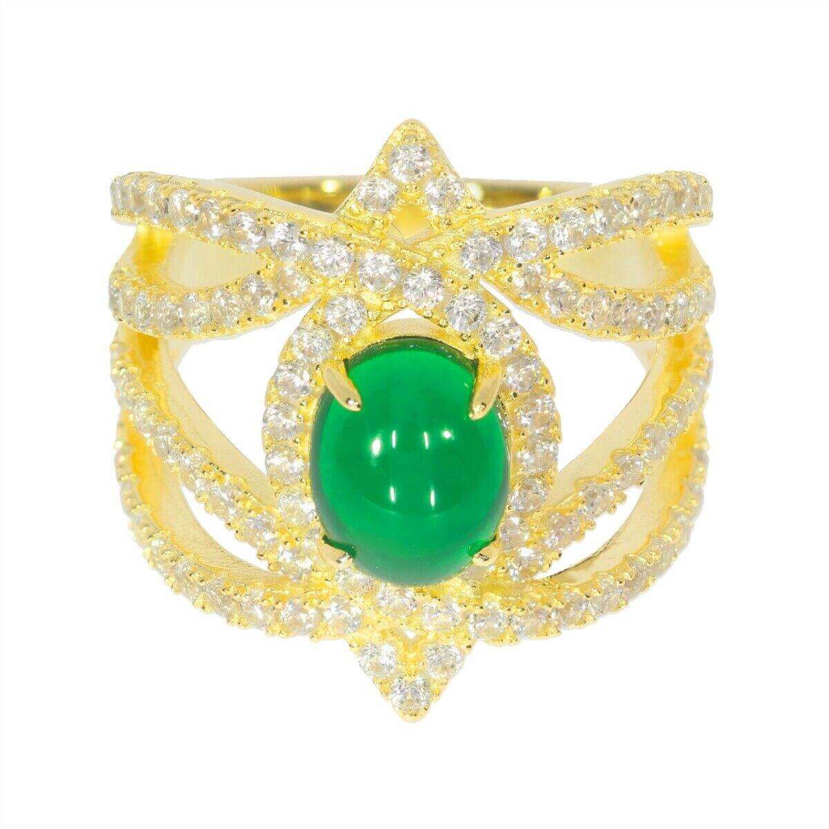 Sterling Silver Semi Mount Ring Setting Oval OV9x7mm Cab Split Shank Topaz - Syzjewelry