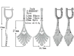 Sterling Silver Semi Mount Earrings Setting Round RD 1.5mm - Syzjewelry