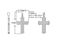 Sterling Silver Semi Mount Pendant Setting Round RD 1.0mm - Syzjewelry