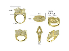 Sterling Silver Semi Mount Ring Setting Round RD 1.0mm - Syzjewelry