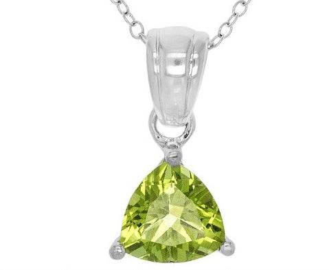 Sterling Silver Semi Mount Pendant Setting Trillion TRI 8X8mm - Syzjewelry