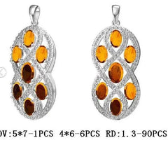 Sterling Silver Semi Mount Pendant Setting Oval OV 7X5mm - Syzjewelry