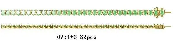 Sterling Silver Semi Mount Bracelet Setting Oval OV 6X4mm - Syzjewelry