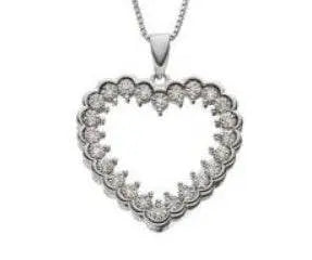 Sterling Silver Semi Mount Pendant Setting Round RD 1.0mm - Syzjewelry