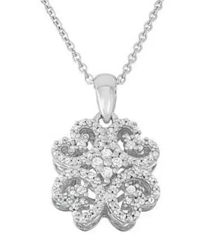 Sterling Silver Semi Mount Pendant Setting Round RD 1.3mm - Syzjewelry