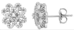 Sterling Silver Semi Mount Earrings Setting Round RD 1.2mm - Syzjewelry