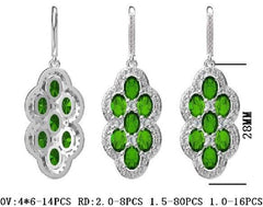 Sterling Silver Semi Mount Earrings Setting Oval OV 6X4mm - Syzjewelry