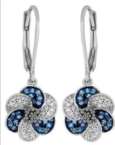 Sterling Silver Semi Mount Earrings Setting Round RD 1.4mm - Syzjewelry