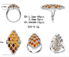 Sterling Silver Semi Mount Ring Setting Oval OV 6X4mm - Syzjewelry