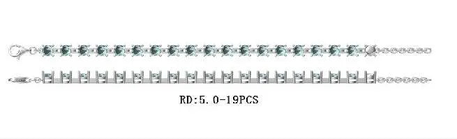 Sterling Silver Semi Mount Bracelet Setting Round RD 5x5mm - Syzjewelry