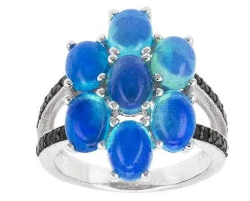 Sterling Silver Semi Mount Ring Setting OV 7X5mm White Topaz - Syzjewelry