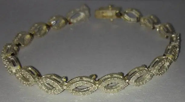 Sterling Silver Semi Mount Bracelet Setting Round RD 1.2mm - Syzjewelry