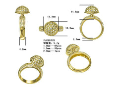 Sterling Silver Semi Mount Ring Setting Round RD 2x2mm - Syzjewelry