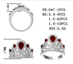 Sterling Silver Semi Mount Ring Setting Pear PE 7X5mm - Syzjewelry