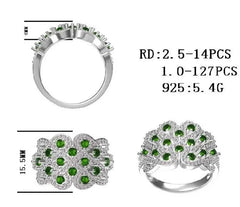 Sterling Silver Semi Mount Ring Setting Round RD 2.5mm - Syzjewelry