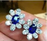 Sterling Silver Semi Mount Earrings Setting Oval OV 7X5mm - Syzjewelry