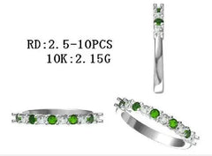 Sterling Silver Semi Mount Ring Setting Round RD 2.5mm - Syzjewelry