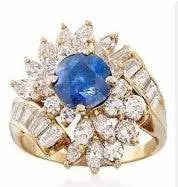 Sterling Silver Semi Mount Ring Setting Round RD 7x7mm - Syzjewelry