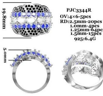 Sterling Silver Semi Mount Ring Setting Oval OV 6X4mm - Syzjewelry