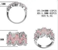 Sterling Silver Semi Mount Ring Setting Oval OV 4X3mm - Syzjewelry