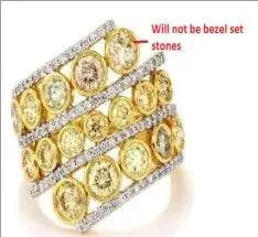 Sterling Silver Semi Mount Ring Setting Round RD 4x4mm - Syzjewelry