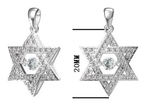 Sterling Silver Semi Mount Pendant Setting Round RD 4x4mm - Syzjewelry