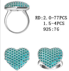 Sterling Silver Semi Mount Ring Setting Round RD 2x2mm - Syzjewelry