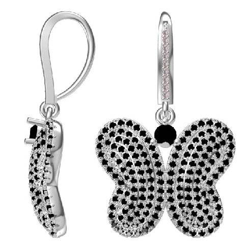 Sterling Silver Semi Mount Earrings Setting Round RD 3x3mm - Syzjewelry