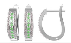 Sterling Silver Semi Mount Earrings Setting Round RD 1.5mm - Syzjewelry