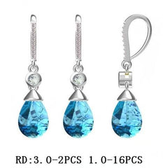 Sterling Silver Semi Mount Earrings Setting Round RD 3x3mm - Syzjewelry