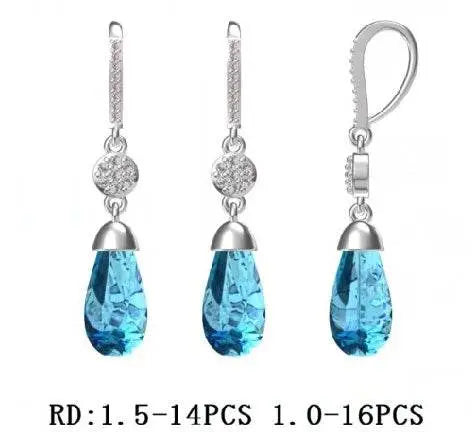 Sterling Silver Semi Mount Earrings Setting Round RD 1.5mm - Syzjewelry