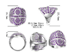 Sterling Silver Semi Mount Ring Setting Round RD 2x2mm - Syzjewelry