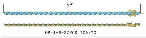 Sterling Silver Semi Mount Bracelet Setting Oval OV 6X4mm - Syzjewelry